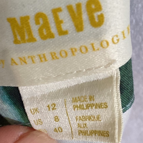 Maeve Anthropologie Blue Sheath Midi Dress Spaghetti Strap size 8 - Picture 7 of 10